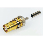 Telegartner, jack Cable Mount 1.6/5.6 Connector, 75Ω, Crimp Termination, Straight Body