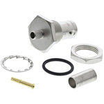 Telegartner, jack Panel Mount BNC Connector, 50Ω, Crimp Termination, Straight Body