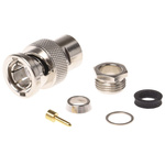 Telegartner, Plug Cable Mount BNC Connector, 75Ω, Clamp Termination, Straight Body