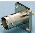 Telegartner, jack Flange Mount BNC Connector, 75Ω, Solder Termination, Straight Body
