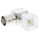 Telegartner, jack PCB Mount BNC Connector, 50Ω, Through Hole Termination, Right Angle Body