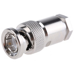 Telegartner, Plug Cable Mount BNC Connector, 50Ω, Clamp Termination, Straight Body