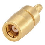 Rosenberger, jack Cable Mount SMB Connector, 50Ω, Crimp Termination, Straight Body