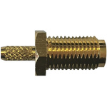 RF Solutions CON Series, jack Panel Mount SMA Connector, 50Ω, Crimp Termination, Straight Body