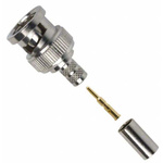 Amphenol RF BNC Series, Plug Cable Mount BNC Connector, 50Ω, Crimp Termination, Straight Body