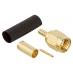 Amphenol RF, Plug Cable Mount SMA Connector, 50Ω, Crimp Termination, Straight Body