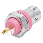 Telegartner, jack Panel Mount BNC Connector, 50Ω, Solder Termination, Straight Body