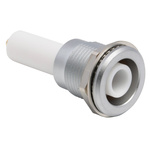 Lemo 2S Series, jack Panel Mount Circular Coaxial Connector, Solder Termination, Straight Body