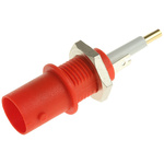 Staubli, jack Panel Mount BNC Connector, Solder Termination, Straight Body