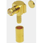 Radiall, Plug Cable Mount MCX Connector, 50Ω, Crimp Termination, Right Angle Body