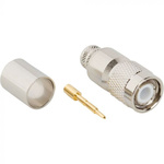 Amphenol RF Plug Cable Mount TNC Connector, Crimp Termination, Straight Body