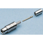 Radiall, jack Panel Mount MCX Connector, 75Ω, Crimp Termination, Straight Body