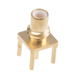 Radiall, jack Through Hole SMC Connector, 50Ω, Solder Termination, Straight Body