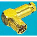 Radiall, Plug Cable Mount SMB Connector, 50Ω, Clamp Termination, Right Angle Body
