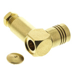 Radiall, Plug Cable Mount SMB Connector, 50Ω, Clamp Termination, Right Angle Body