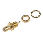 Radiall, jack Panel Mount SMB Connector, 50Ω, Solder Termination, Straight Body