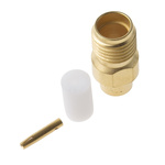 Radiall, jack Cable Mount SMA Connector, 50Ω, Solder Termination, Right Angle Body