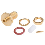 Radiall, jack Panel Mount SMA Connector, 50Ω, Crimp Termination, Straight Body