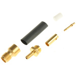 Radiall Straight 50Ω Cable Mount SMA Connector, Crimp, Solder Termination RG188, RG316