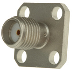 Radiall, jack Flange Mount SMA Connector, 50Ω, Crimp Termination, Straight Body