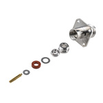 Radiall, jack Panel Mount N Connector, 50Ω, Clamp Termination, Straight Body