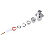 Radiall, jack Panel Mount N Connector, 50Ω, Clamp Termination, Straight Body