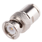 Radiall, Plug Cable Mount BNC Connector, 50Ω, Clamp Termination, Straight Body