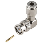 Radiall, Plug Cable Mount BNC Connector, 50Ω, Clamp Termination, Right Angle Body