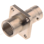 Radiall, jack Flange Mount BNC Connector, 50Ω, Clamp Termination, Straight Body