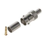 Radiall, jack Cable Mount BNC Connector, 75Ω, Crimp Termination, Straight Body