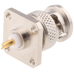 Radiall, Plug Flange Mount BNC Connector, 50Ω, Solder Termination, Straight Body