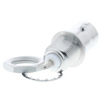 Radiall R141 Series Straight 50Ω Panel Mount Bulkhead Fitting BNC Connector, jack, Nickel, Solder Termination