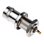 Radiall, jack Panel Mount BNC Connector, 50Ω, Solder Termination, Straight Body