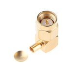 Radiall, Plug Cable Mount SMA Connector, 50Ω, Solder Termination, Right Angle Body