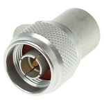 Radiall, Plug Cable Mount N Connector, 50Ω, Crimp Termination, Right Angle Body