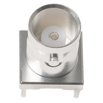 TE Connectivity, jack PCB Mount BNC Connector, 50Ω, Through Hole Termination, Straight Body
