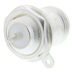 TE Connectivity 50Ω Straight Panel Mount N Type Connector, jack, Solder Termination, 0 → 11GHz