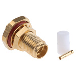 Radiall, jack Panel Mount SMA Connector, 50Ω, Solder Termination, Straight Body