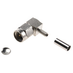 Radiall, Plug Cable Mount SMA Connector, 50Ω, Crimp Termination, Right Angle Body