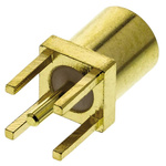 TE Connectivity, jack Through Hole MMCX Connector, 50Ω, Solder Termination, Straight Body