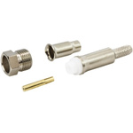 TE Connectivity, jack Cable Mount FME Connector, 50Ω, Crimp Termination, Straight Body