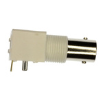 TE Connectivity ZDC Series, jack PCB Mount BNC Connector, 75Ω, Through Hole Termination, Right Angle Body