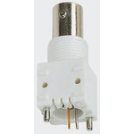 TE Connectivity ZDC Series, jack PCB Mount BNC Connector, 75Ω, Through Hole Termination, Straight Body