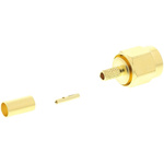 Telegartner, Plug Cable Mount SMA Connector, 50Ω, Crimp Termination, Straight Body