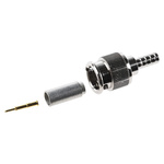 TE Connectivity, Plug Cable Mount BNC Connector, 75Ω, Crimp Termination, Straight Body