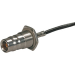 Huber+Suhner, Plug Panel Mount QN Connector, 50Ω, Crimp Termination, Straight Body