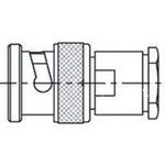 TE Connectivity, Plug Cable Mount BNC Connector, 75Ω, Straight Body