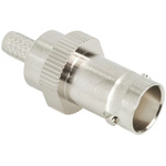 TE Connectivity, jack Cable Mount BNC Connector, 50Ω, Crimp Termination, Straight Body