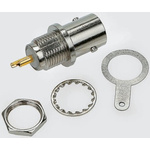 TE Connectivity Greenpar Series, jack Panel Mount BNC Connector, 50Ω, Solder Termination, Straight Body