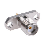 Amphenol, jack Flange Mount SMA Connector, 50Ω, Solder Termination, Straight Body